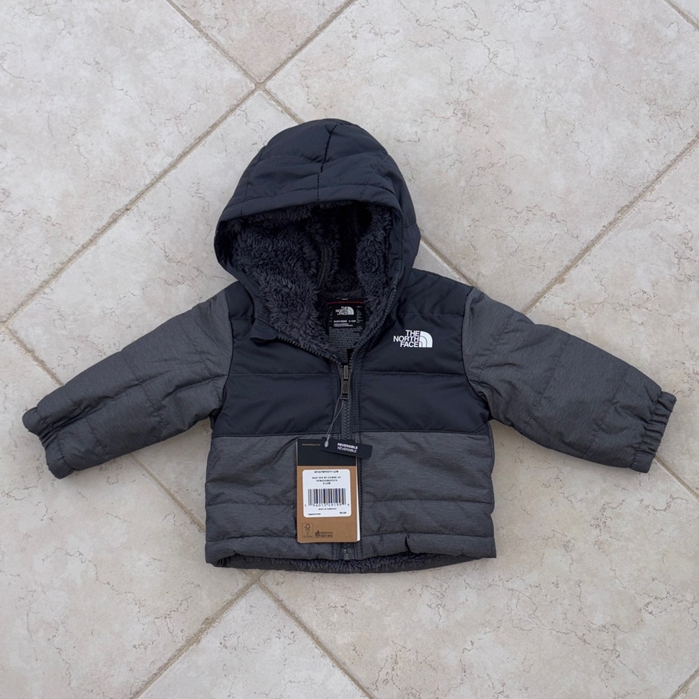 The North Face Charcoal and Black Infant Jacket